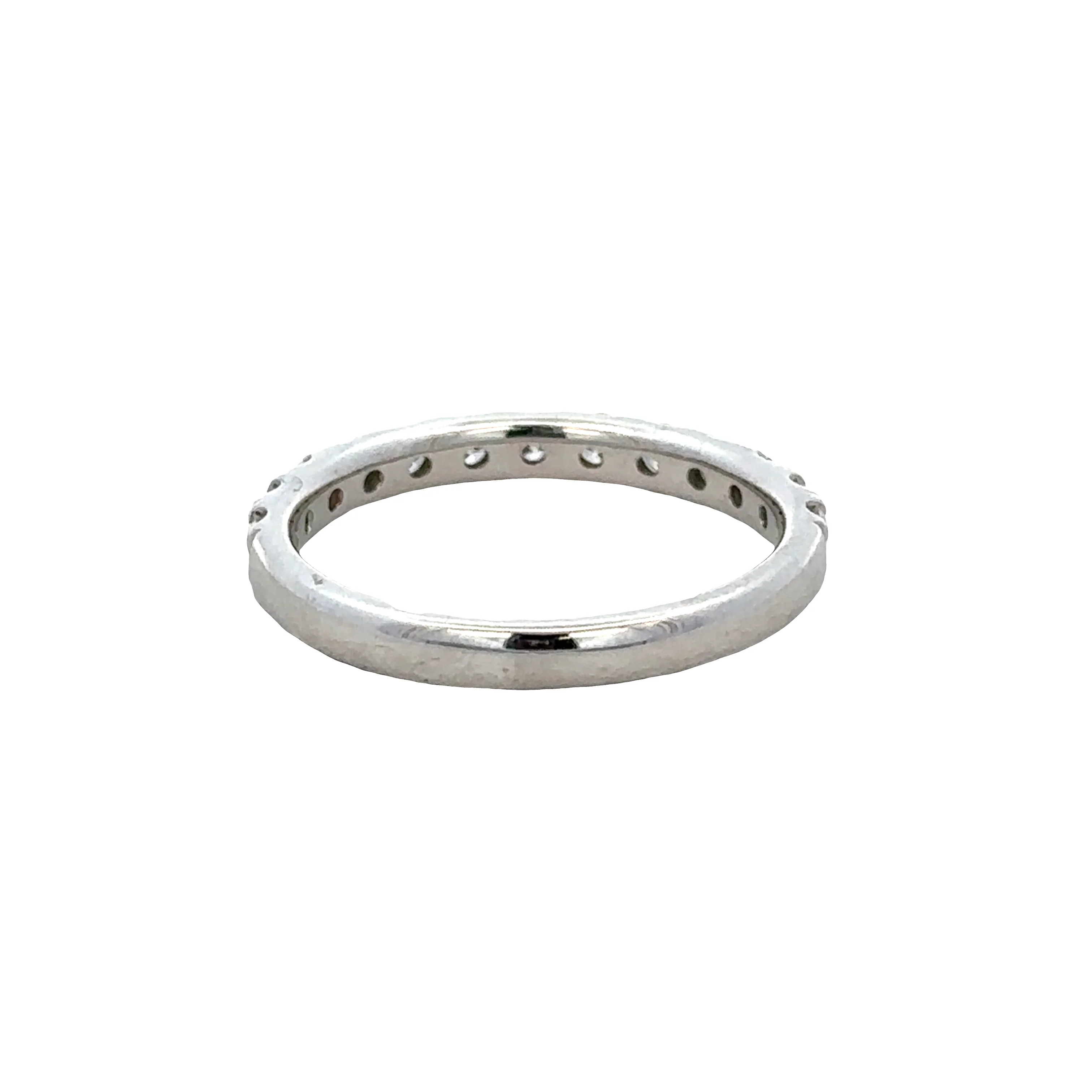 14k White Gold 0.50 Carat Diamond Band – Size 6 - Image 3