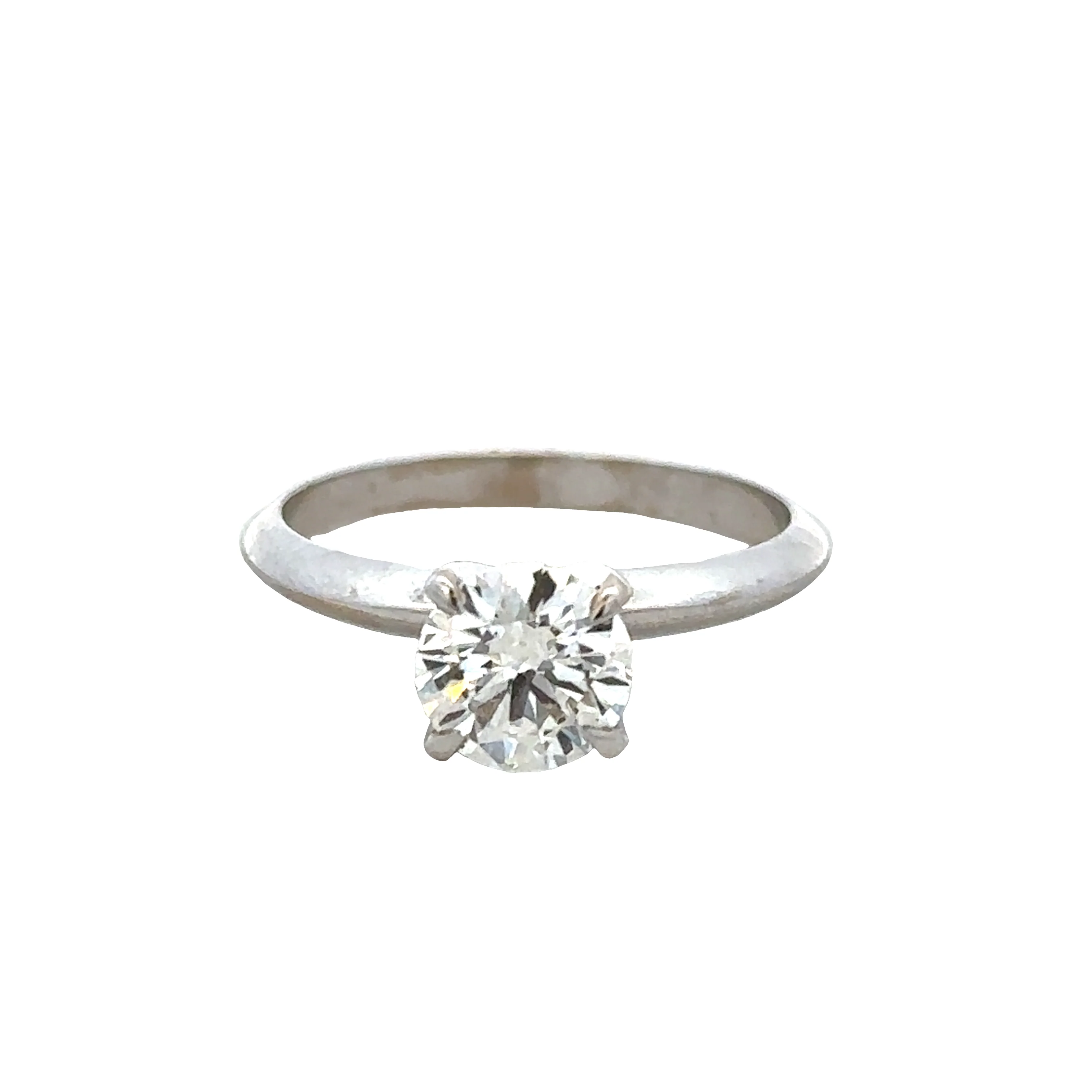 14k White Gold 1.01ct GIA Diamond Solitaire Engagement Ring – Size 5.75