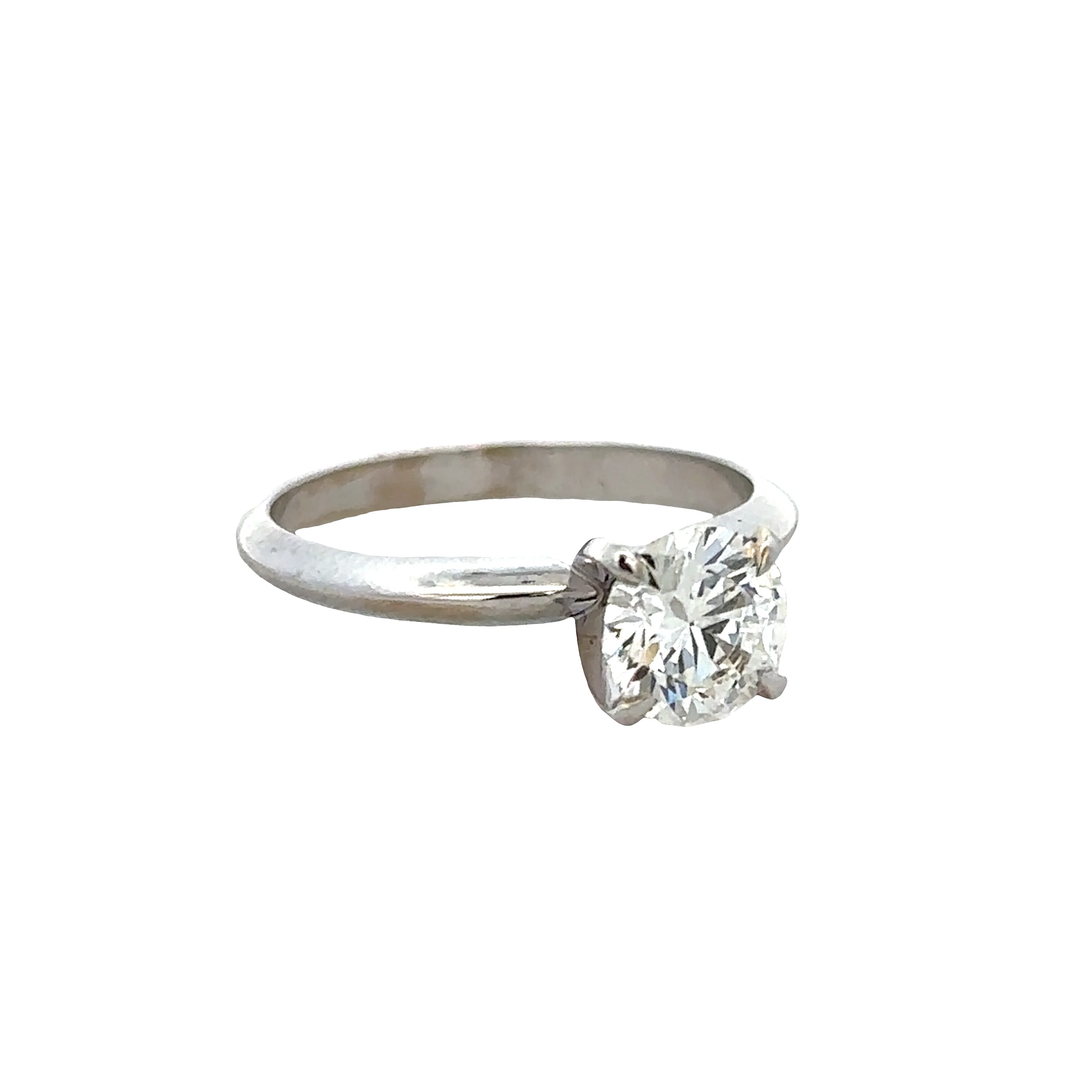 14k White Gold 1.01ct GIA Diamond Solitaire Engagement Ring – Size 5.75 - Image 2