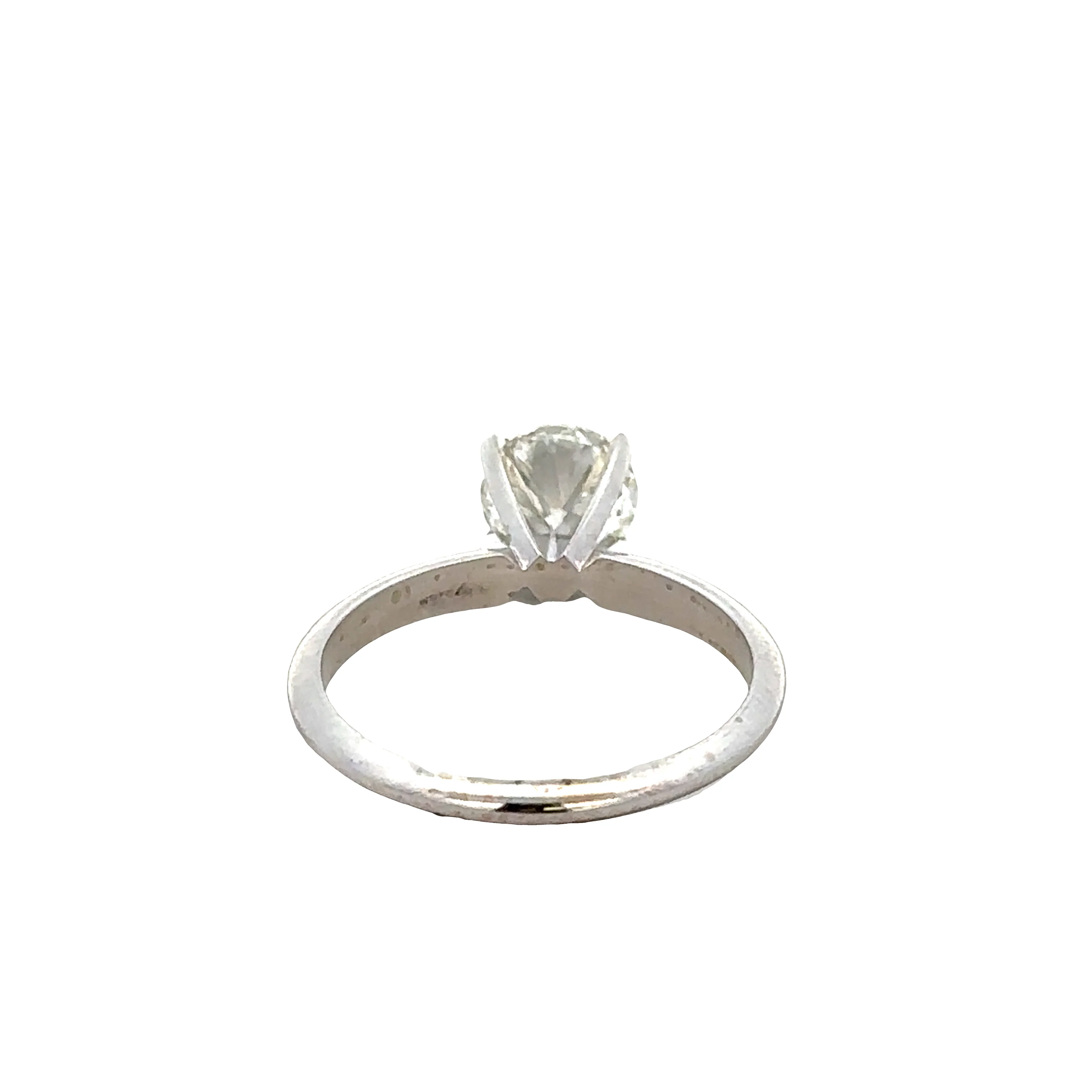 14k White Gold 1.01ct GIA Diamond Solitaire Engagement Ring – Size 5.75 - Image 3