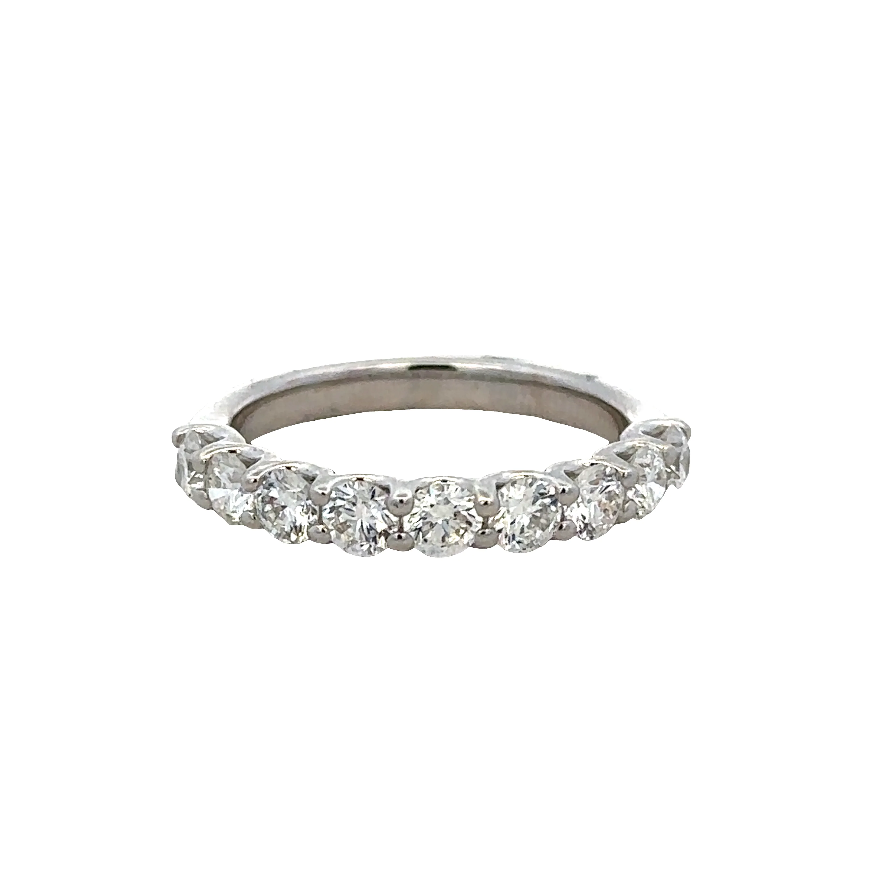 14k White Gold 1.30 Carat Diamond Band – Size 6.75
