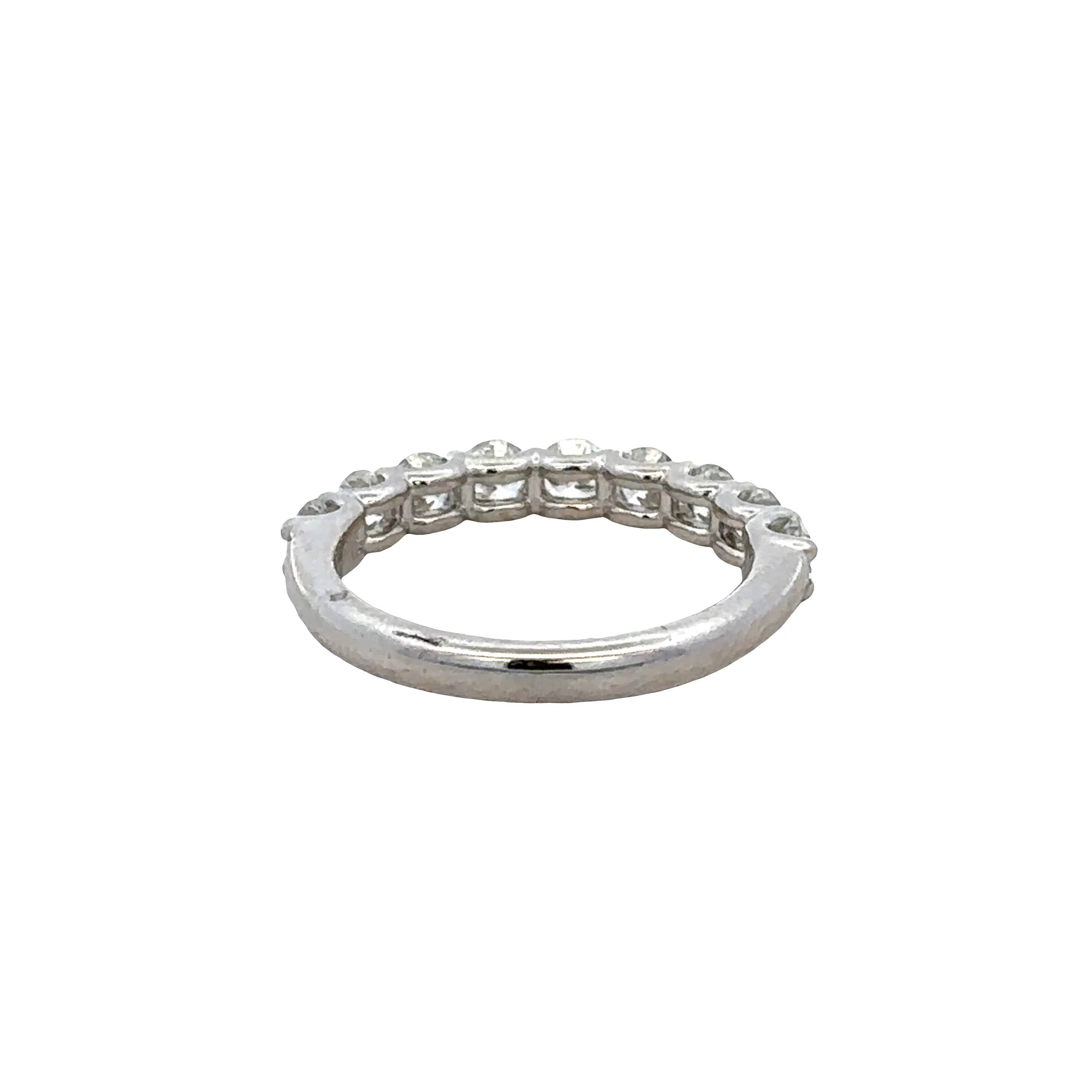 14k White Gold 1.30 Carat Diamond Band – Size 6.75 - Image 3