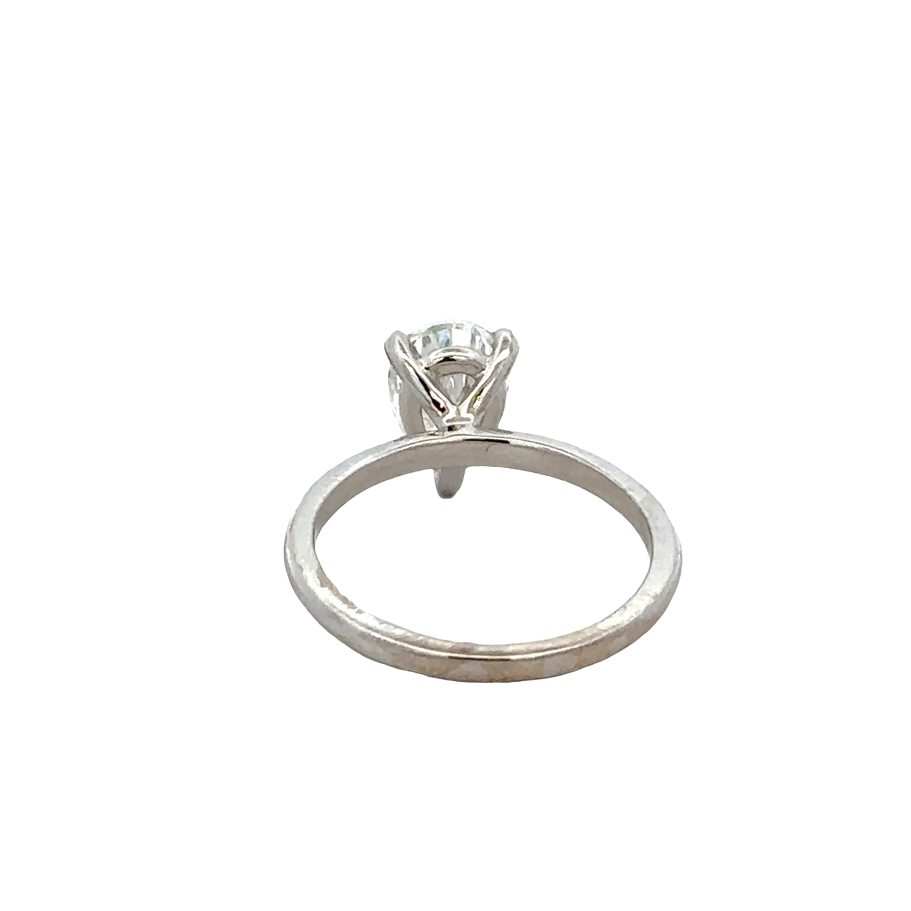 14k White Gold 1.50ct GIA Pear-Shaped Diamond Engagement Ring – Size 6.75 - Image 3