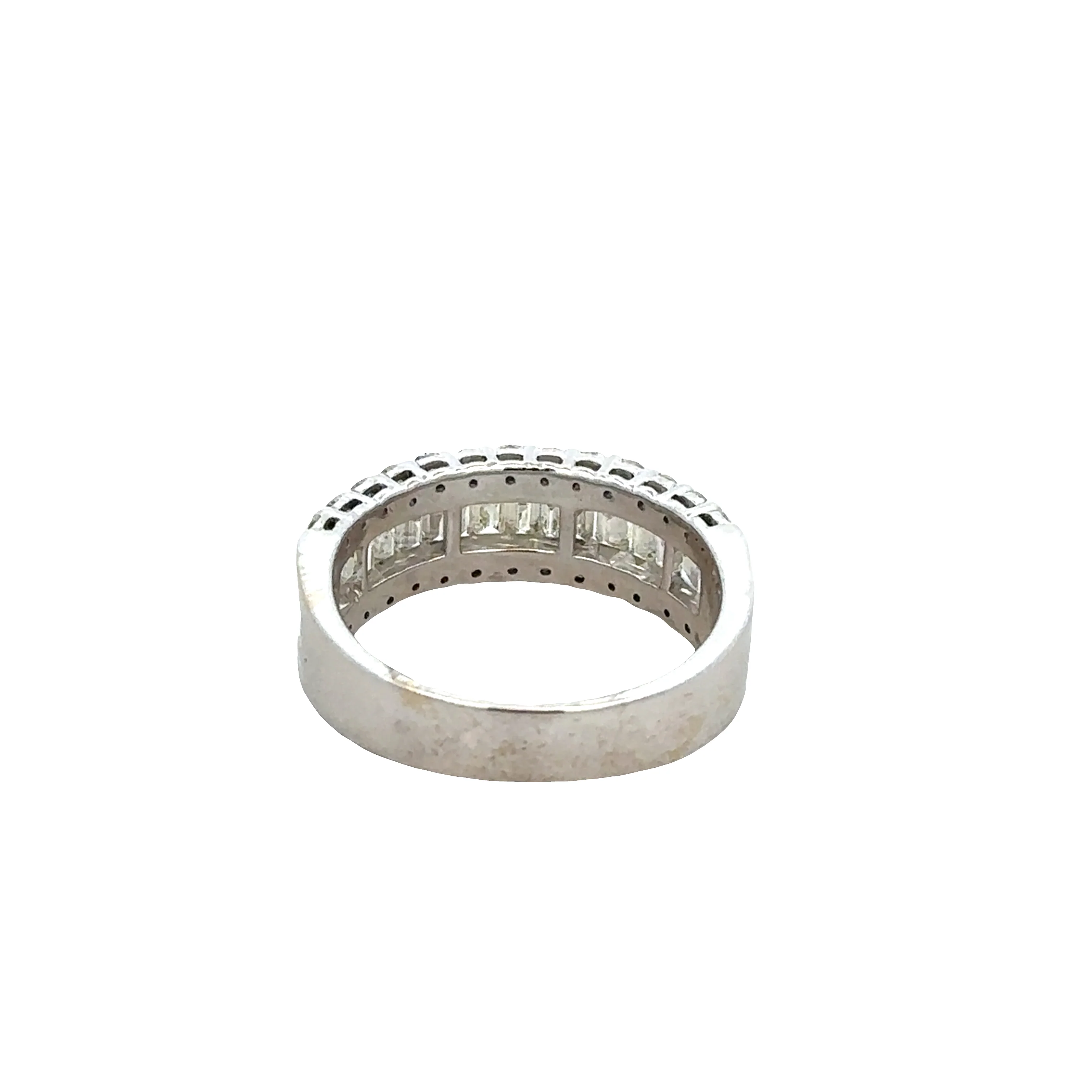 14k White Gold Diamond Band – Size 7.5 - Image 3
