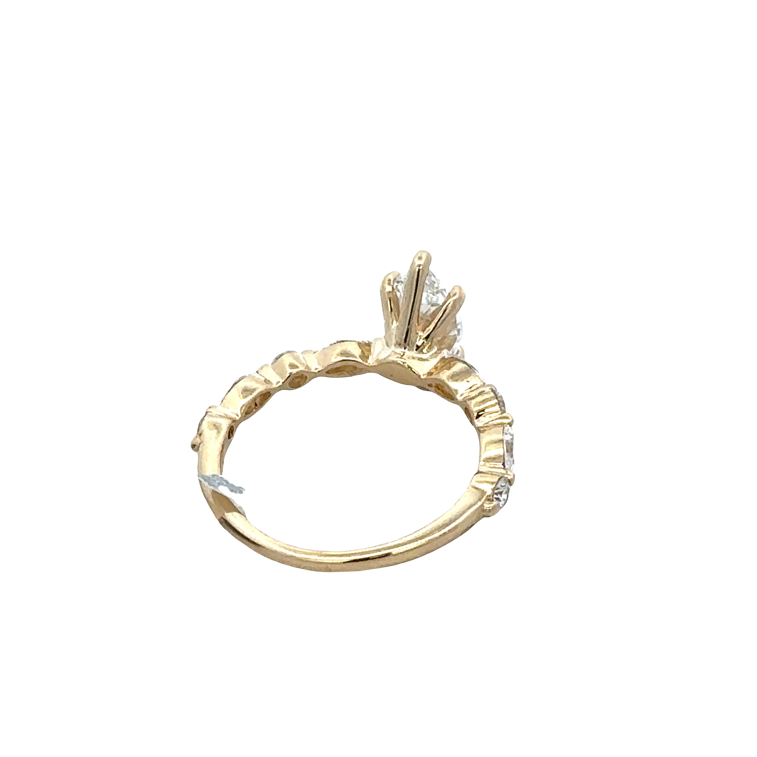 14k Yellow Gold 1.01ct GIA Marquise Diamond Engagement Ring – Size 5.25 - Image 3