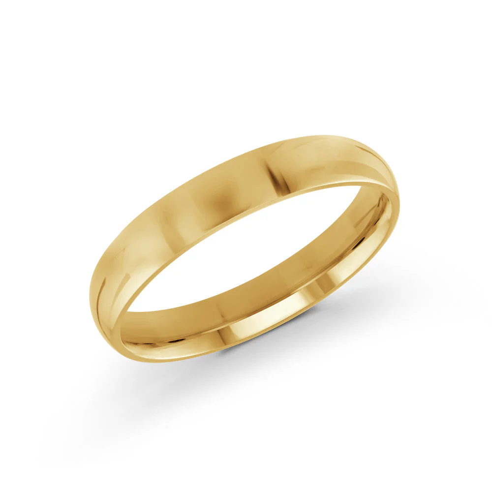 14k Yellow Gold Classic 4mm Wedding Band – Size 7