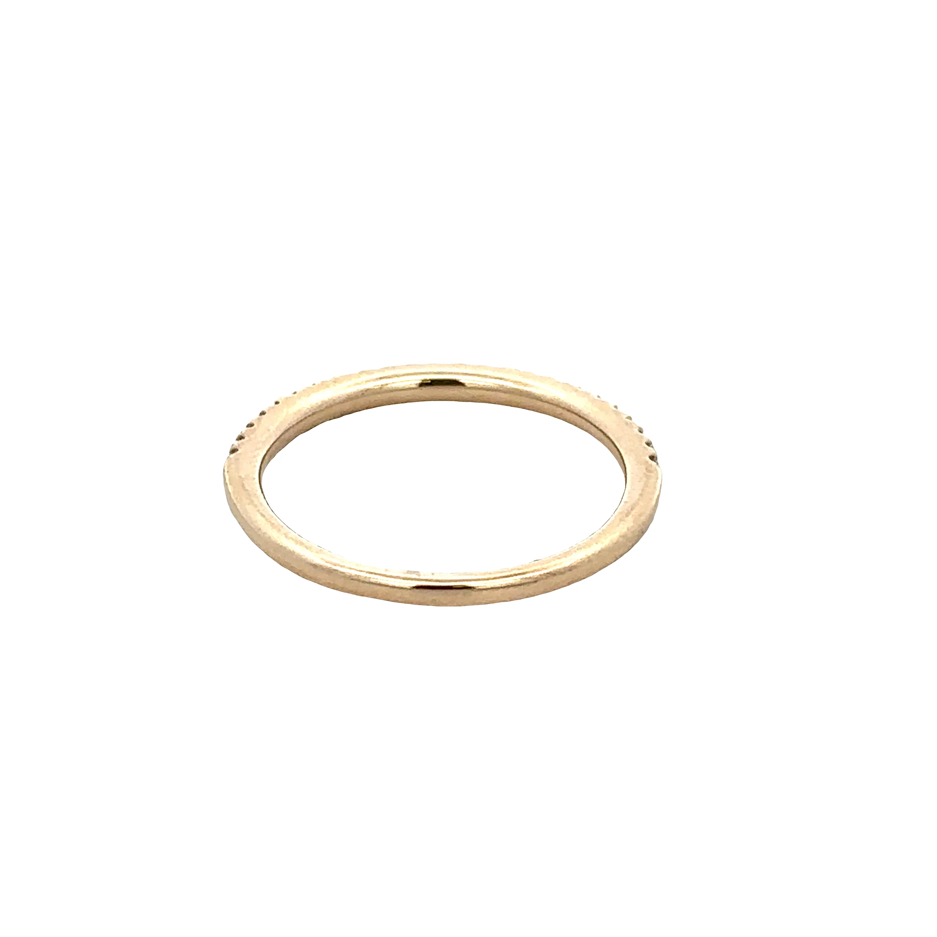 14k Yellow Gold Diamond Band – Size 6.5 - Image 3