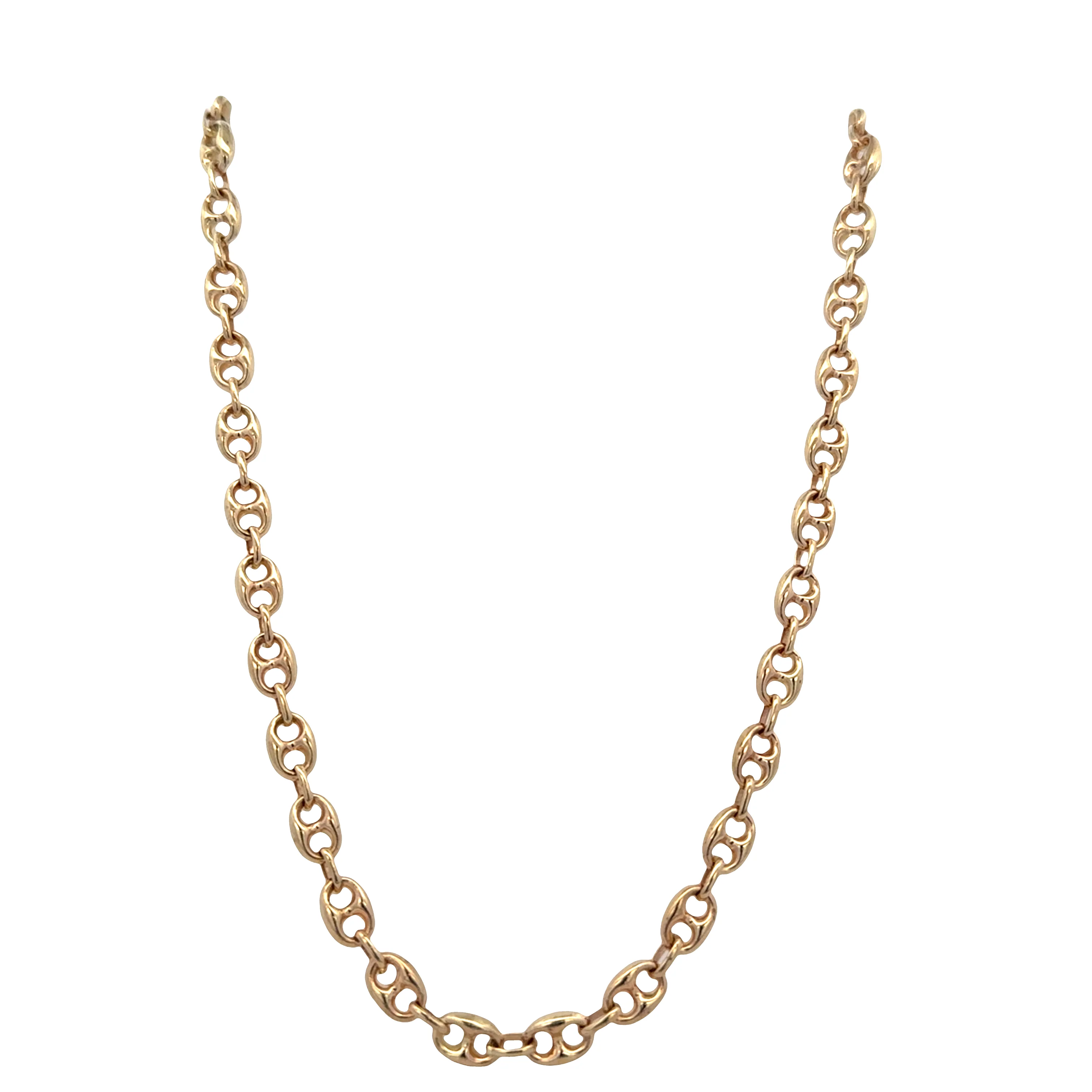 14k Yellow Gold Gucci / Mariner Link Chain Necklace – 18" - Image 2