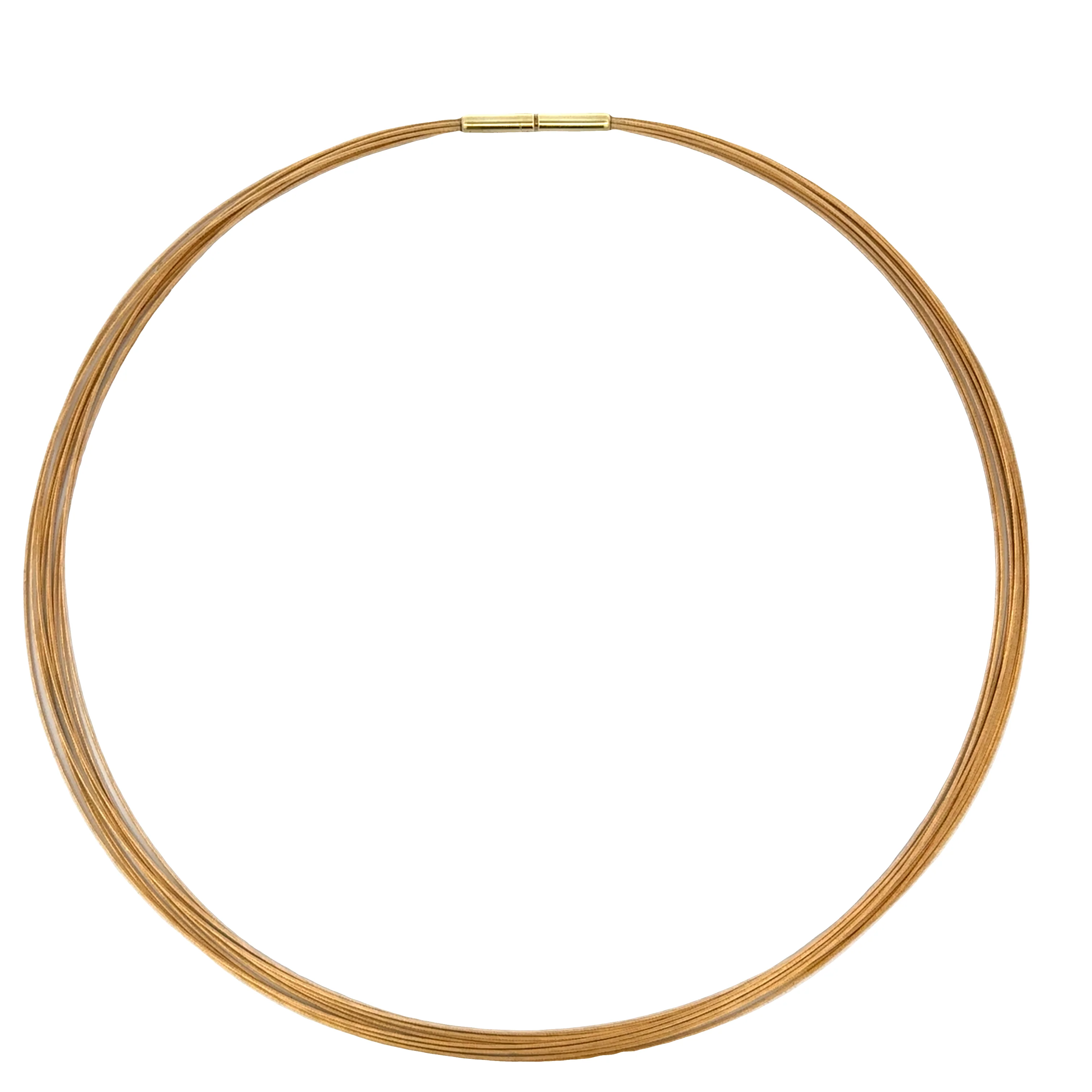 14k Yellow Gold Multi-Strand Gold Wire Necklace – 18"