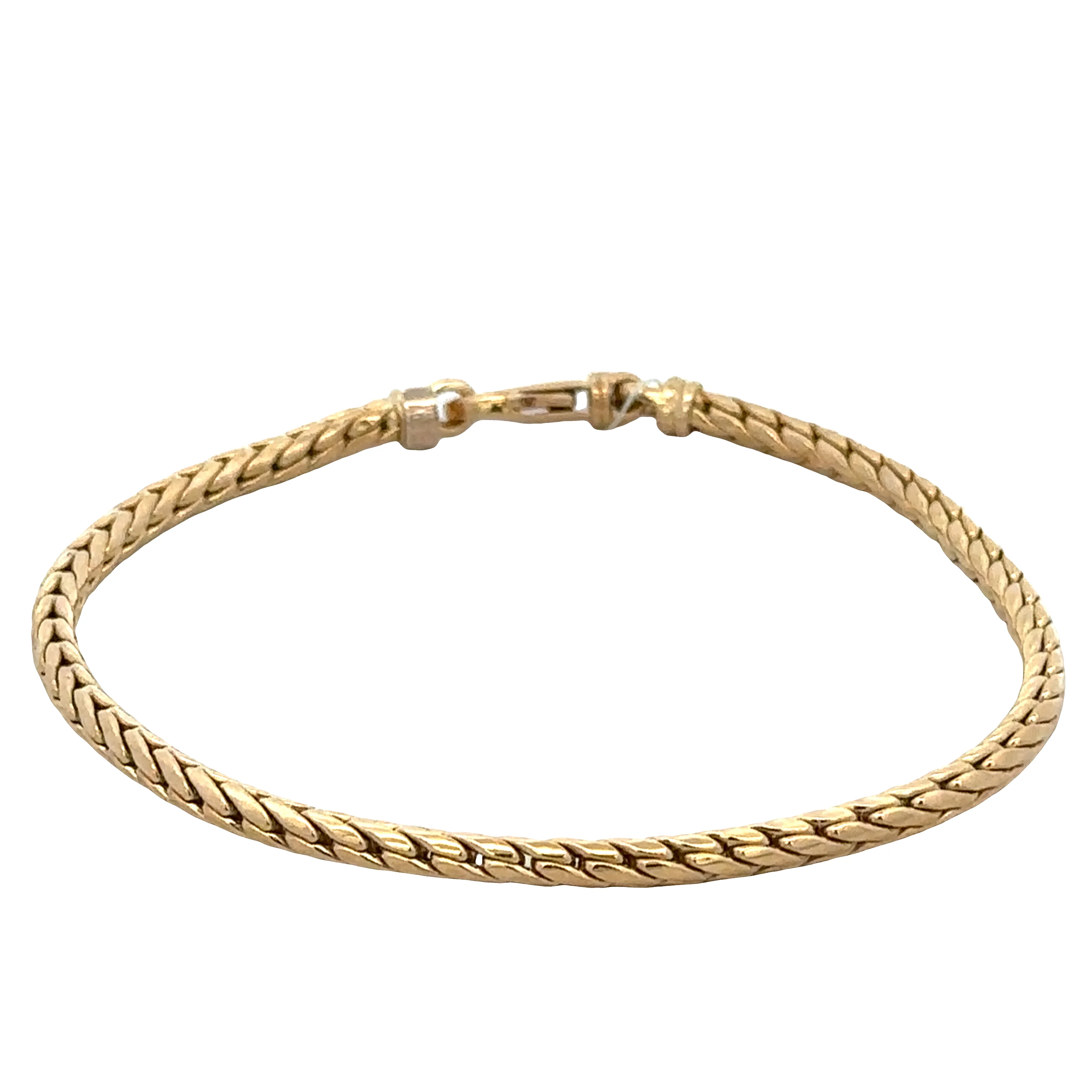 18k Yellow Gold Foxtail Link Bracelet – 7.5"
