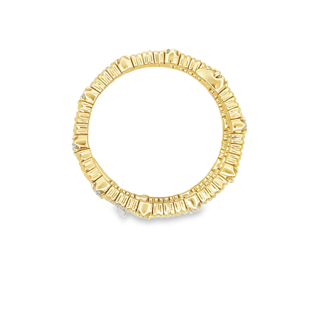 Coiled Diamond Ring in Yellow Gold - Image 2