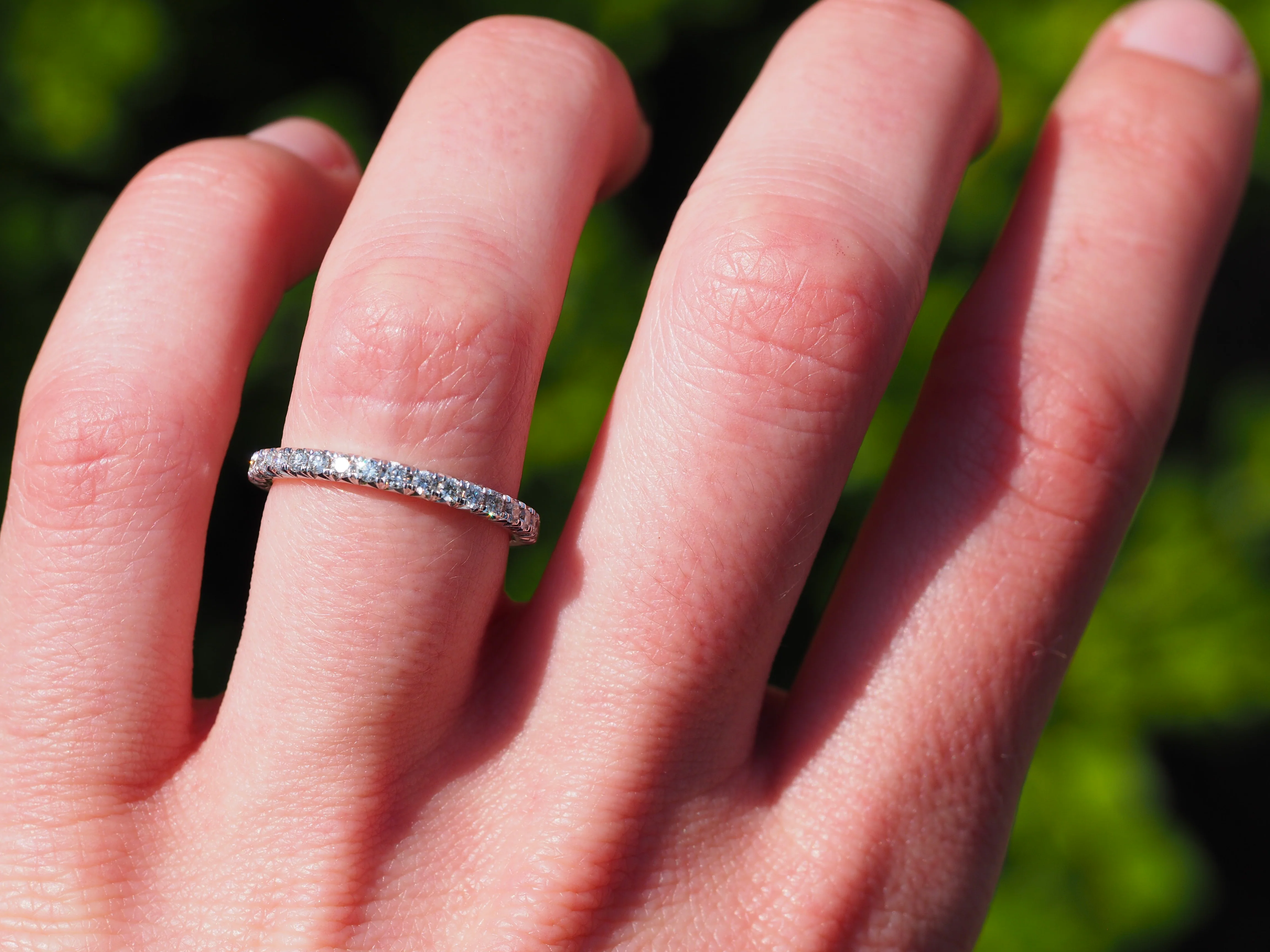Diamond Wedding Band in White Gold - Image 4
