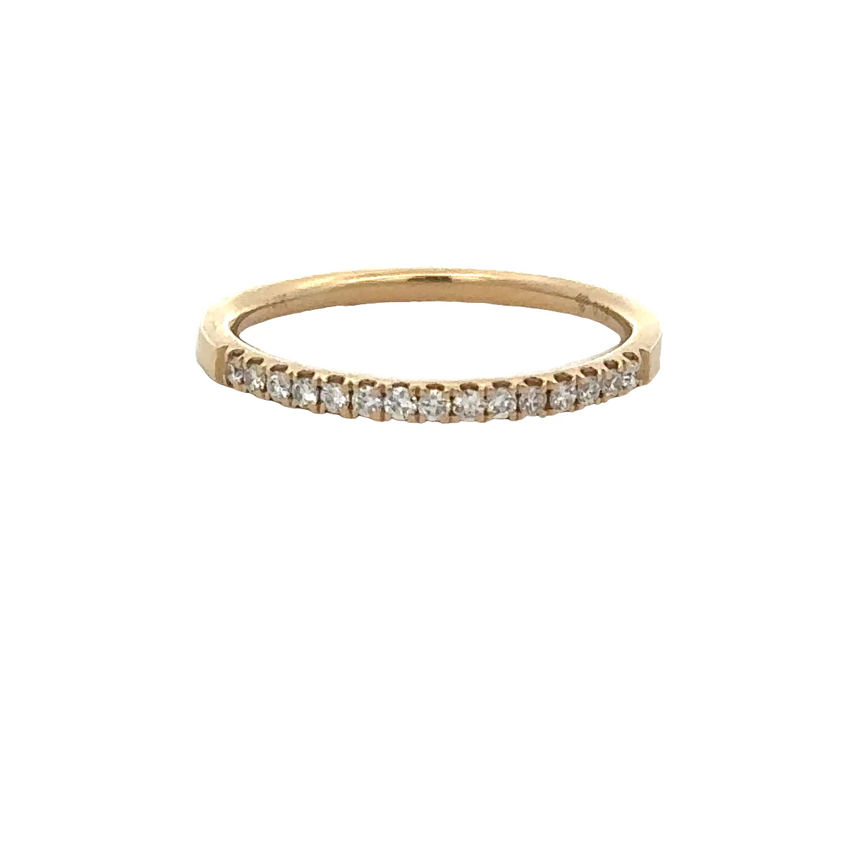 Diamond Wedding Band in Yellow Gold