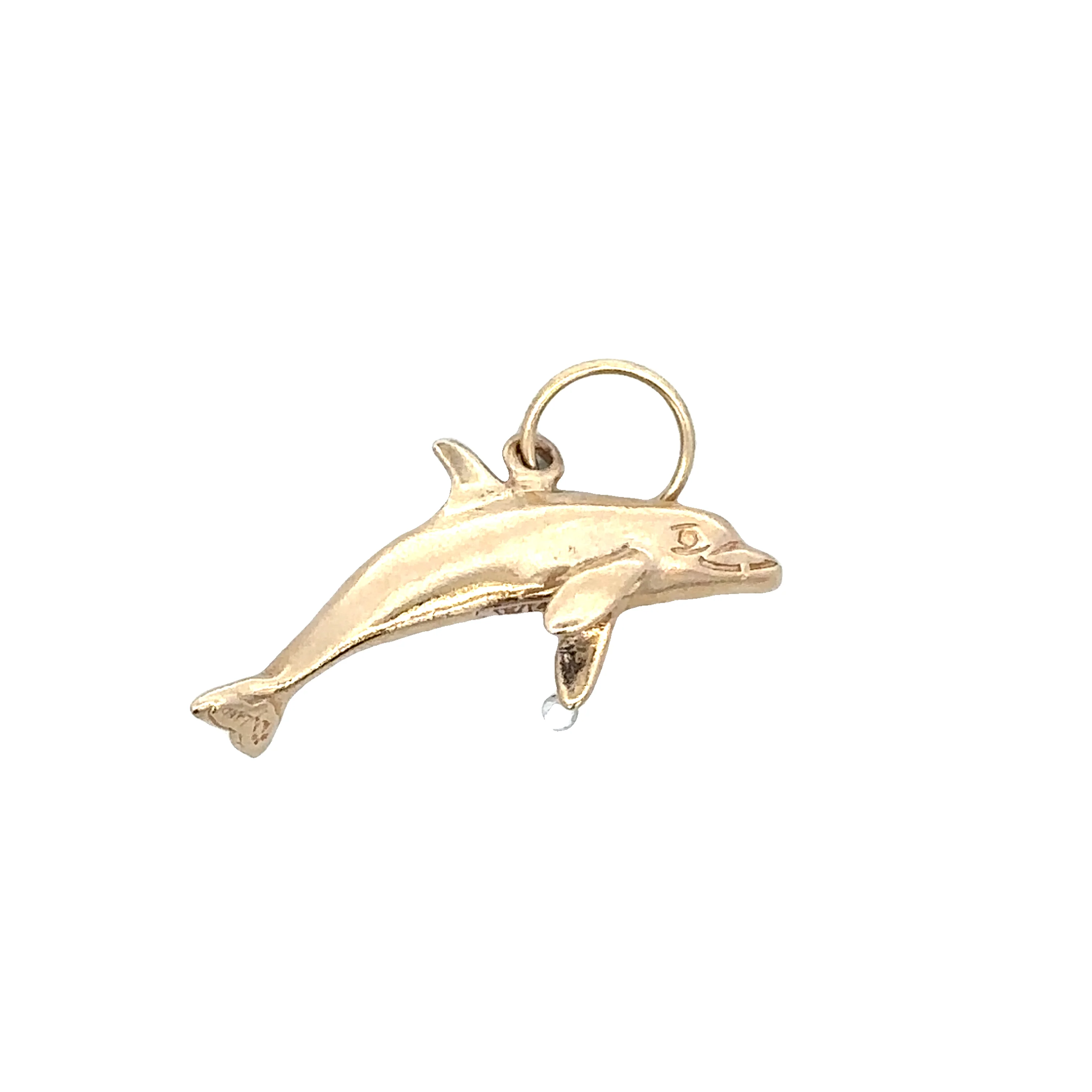 Dolphin Charm in Yellow Gold - Image 3