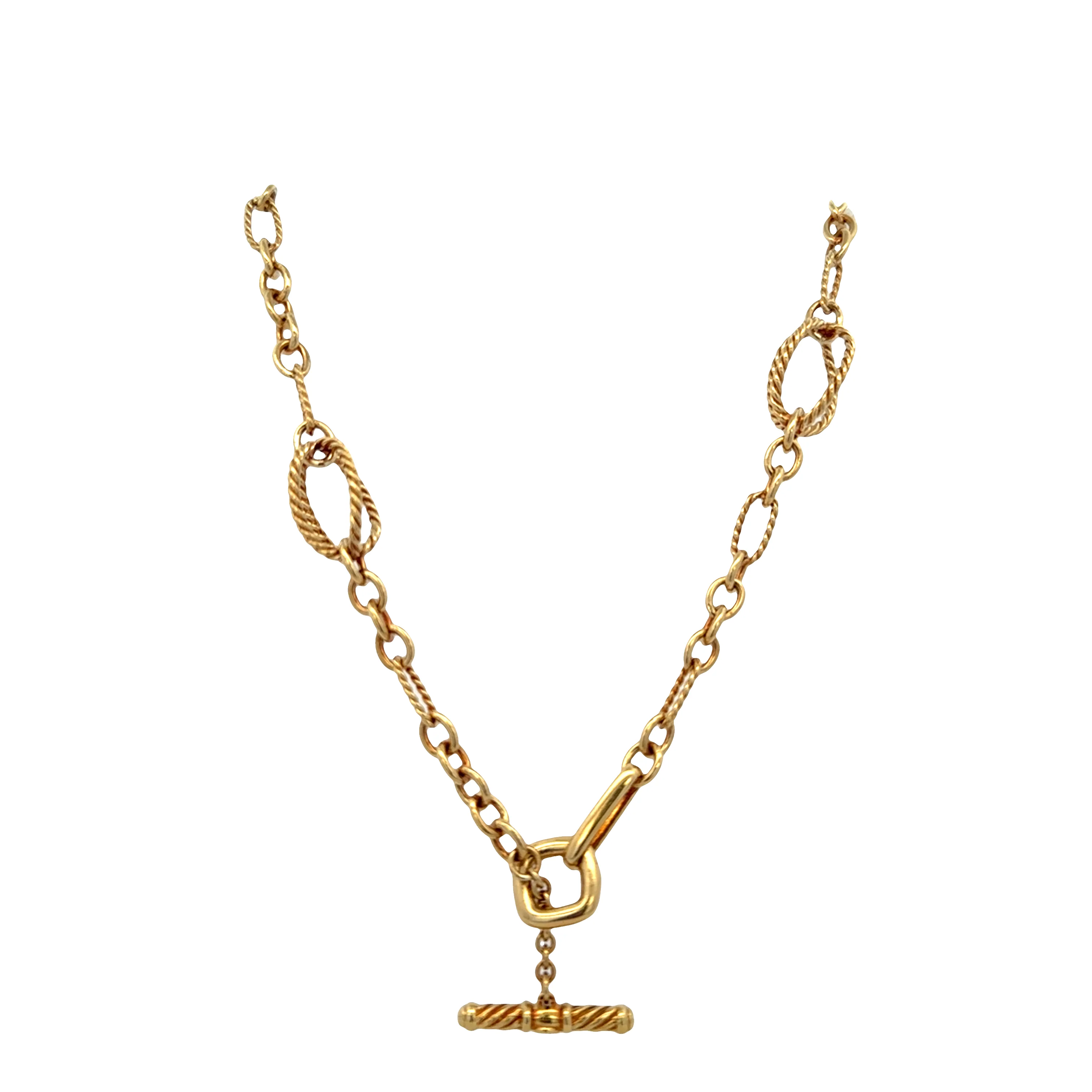 Estate 18k Yellow Gold David Yurman Lantana Necklace - Image 2
