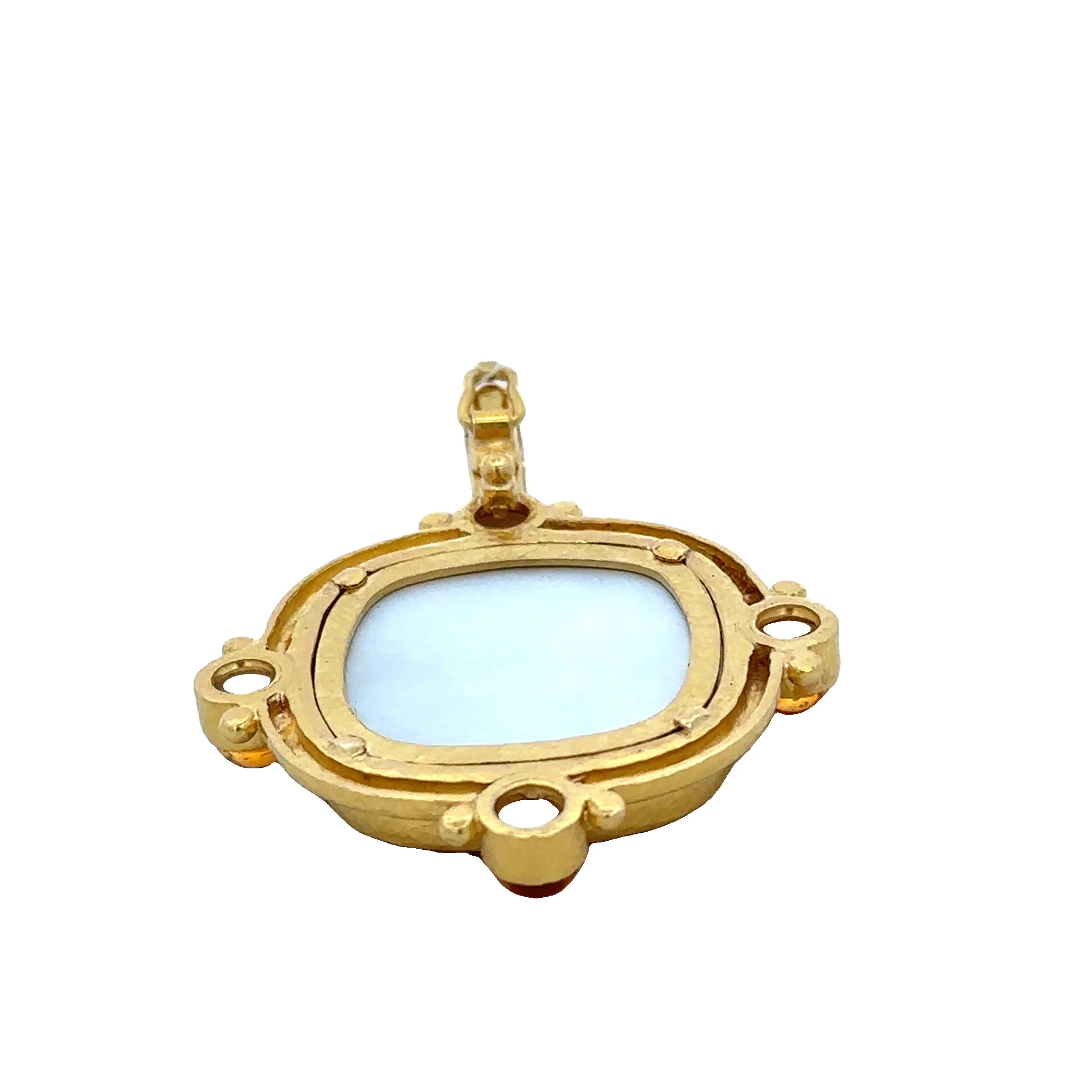 Estate Elizabeth Locke Cupid Lion Pendant in 19K Gold - Image 2