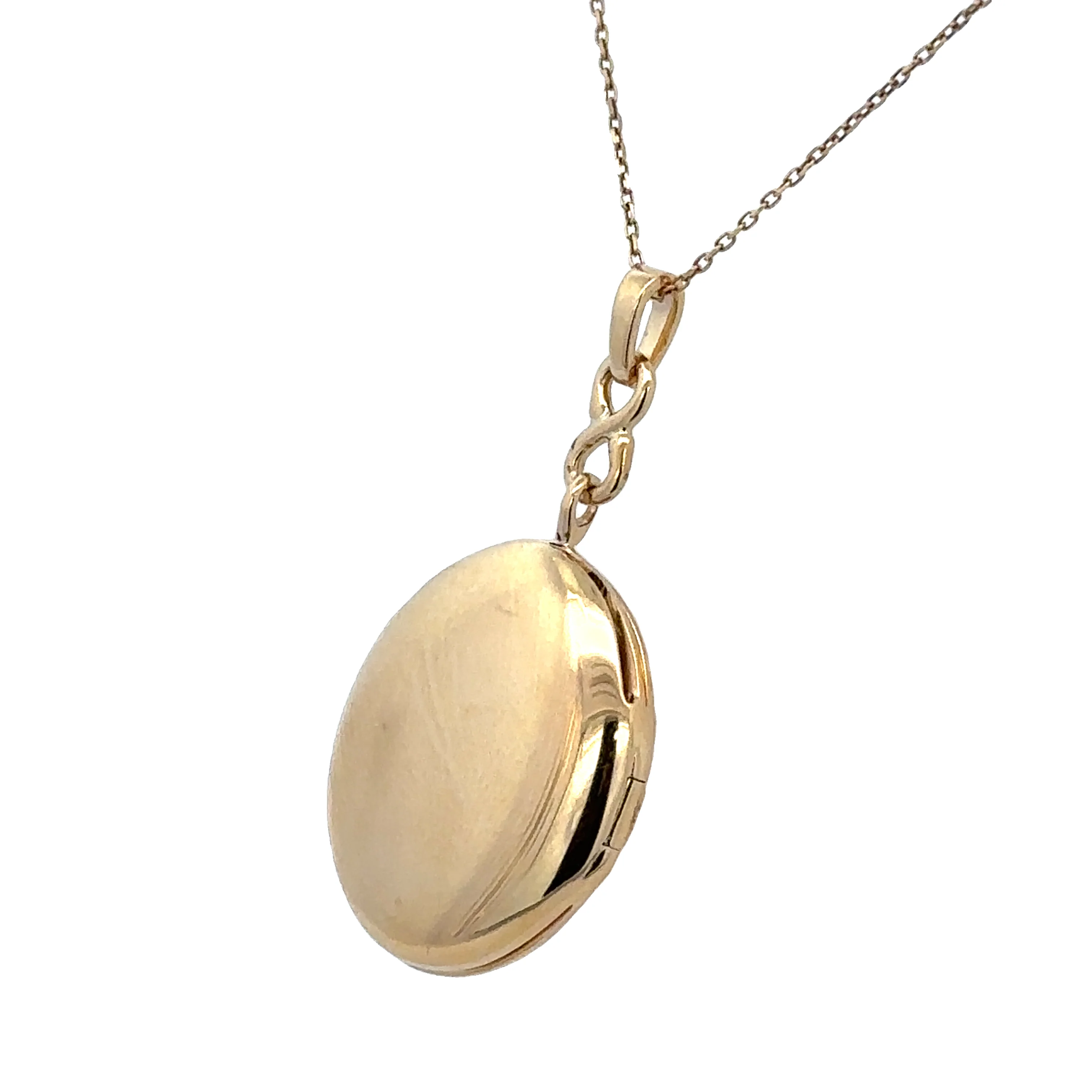 Estate Monica Rich Kosann Rose Cut Diamond Oval Locket in 18k Yellow Gold - Image 4