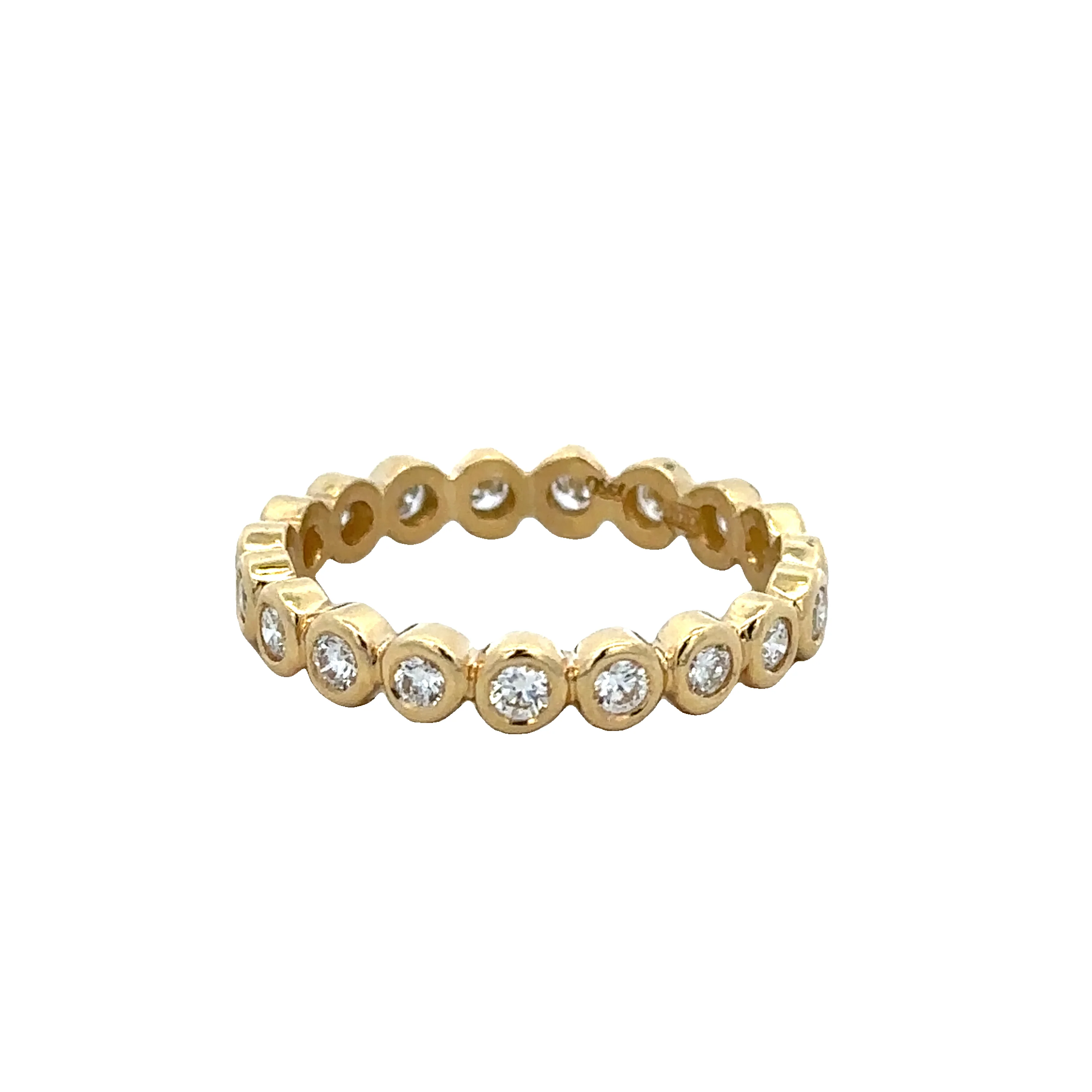 Estate Temple St. Clair Diamond Eternity Ring Size 6.25