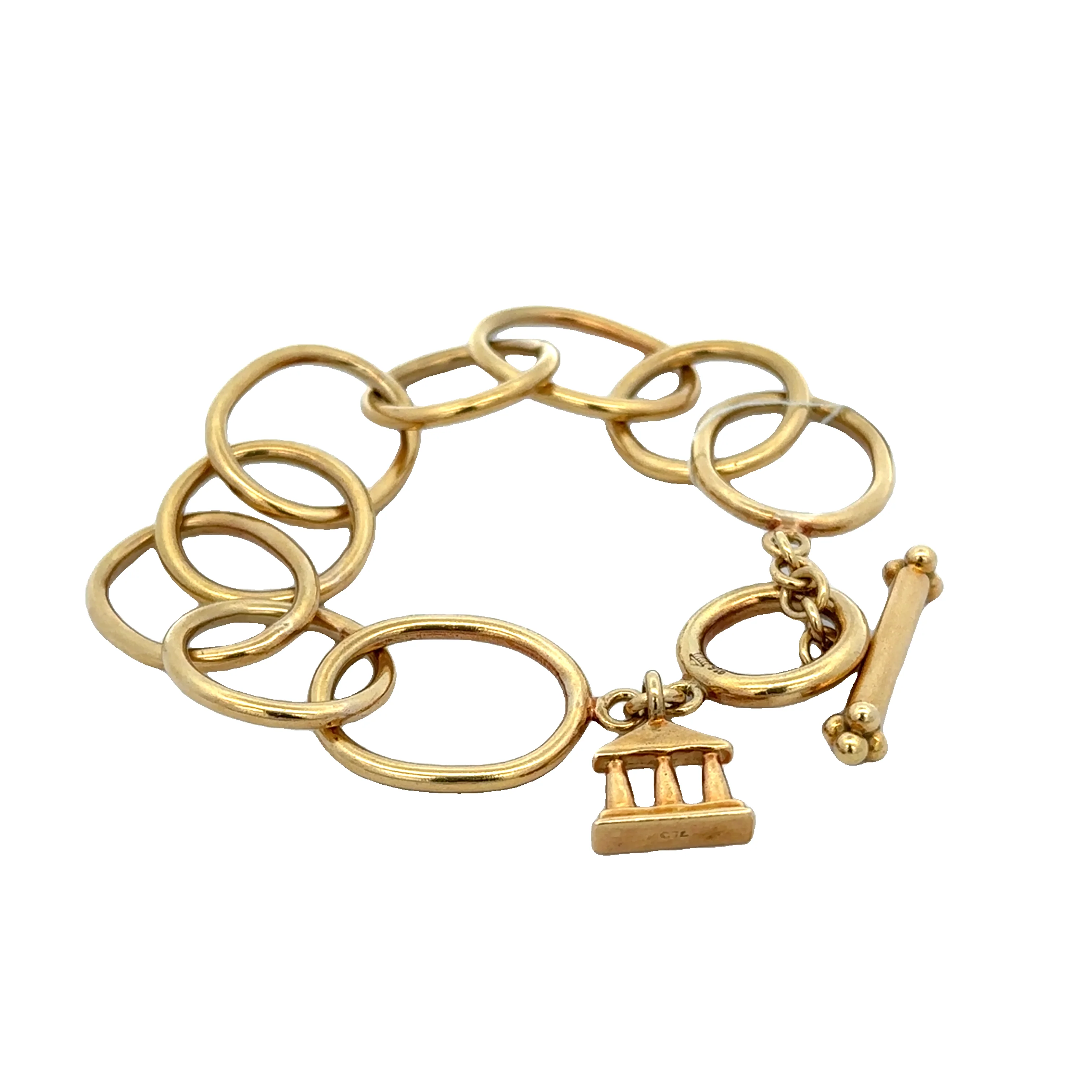 Estate Temple St. Clair Large Arno Bracelet in 18k Yellow gold - Image 2