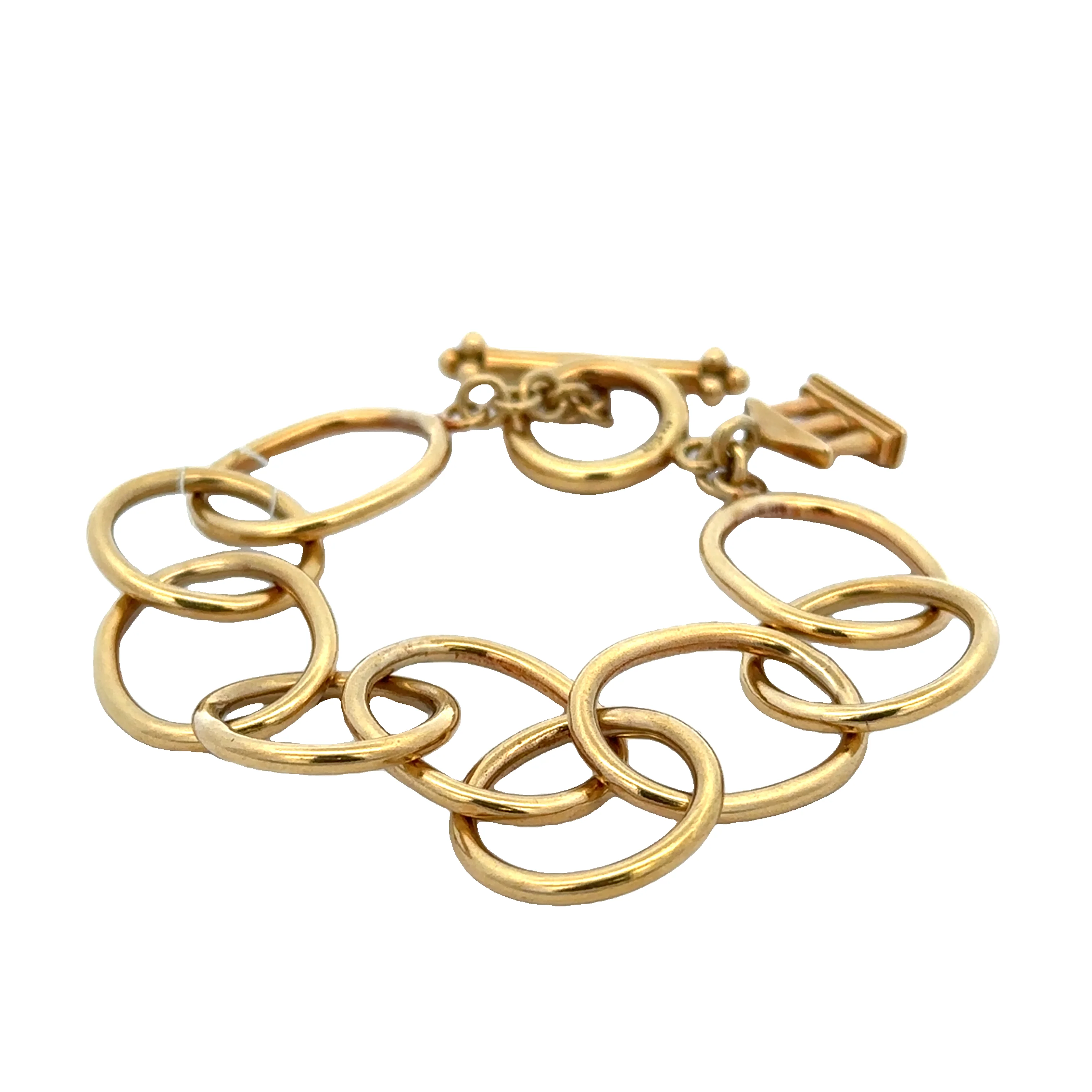 Estate Temple St. Clair Large Arno Bracelet in 18k Yellow gold - Image 4