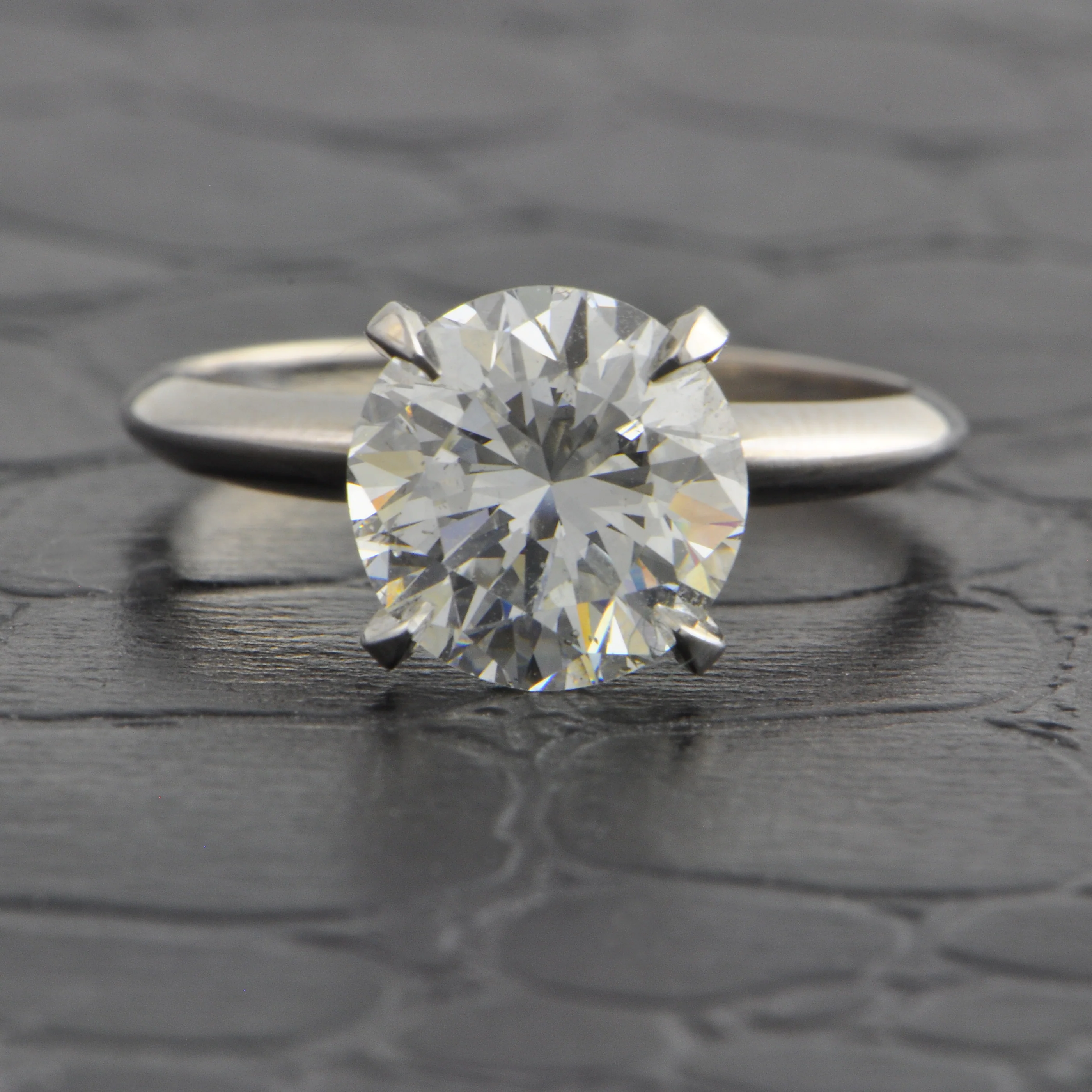 GIA 2.94 ct. H-SI1 Round Brilliant Cut Diamond