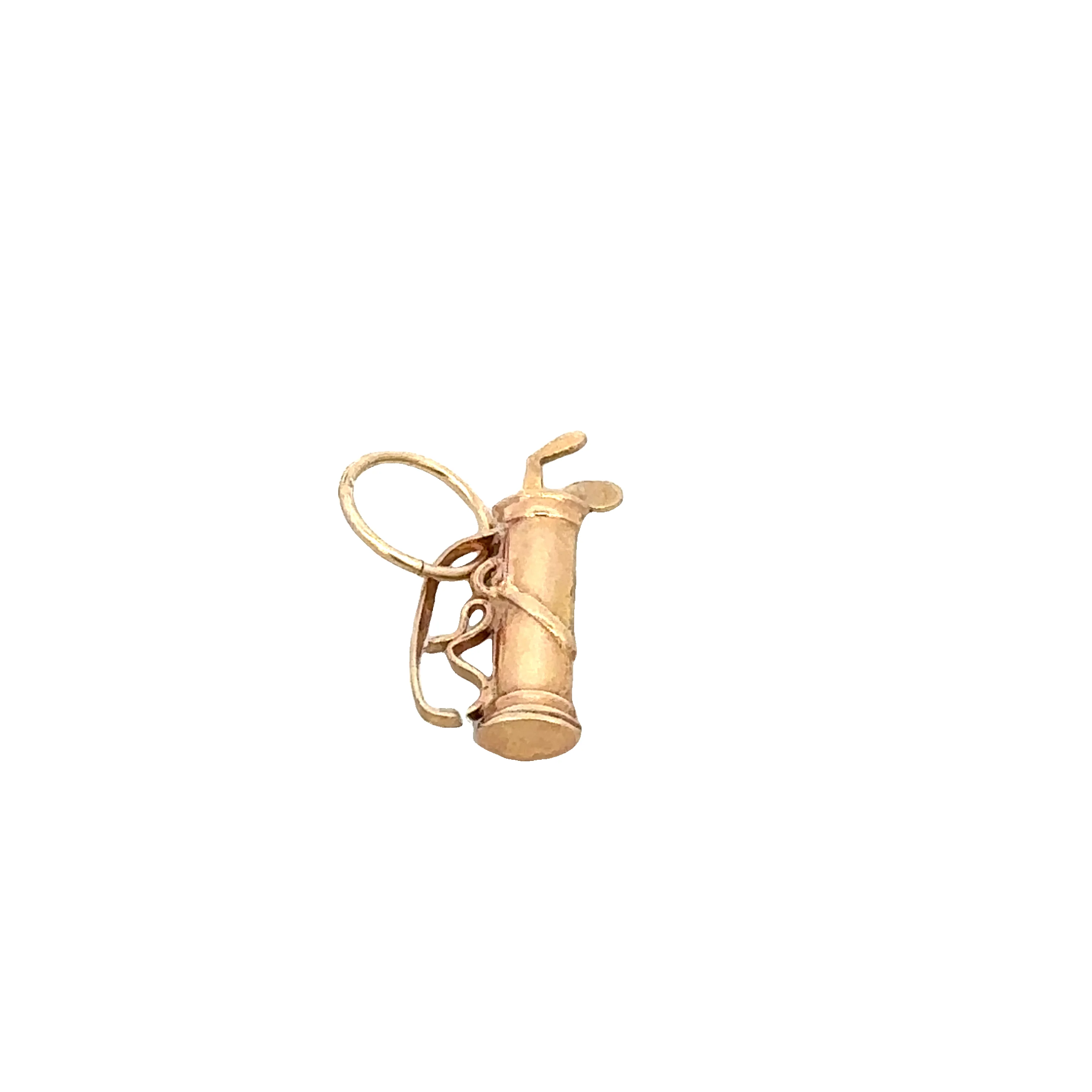 Golf Bag Charm in Yellow Gold - Image 3