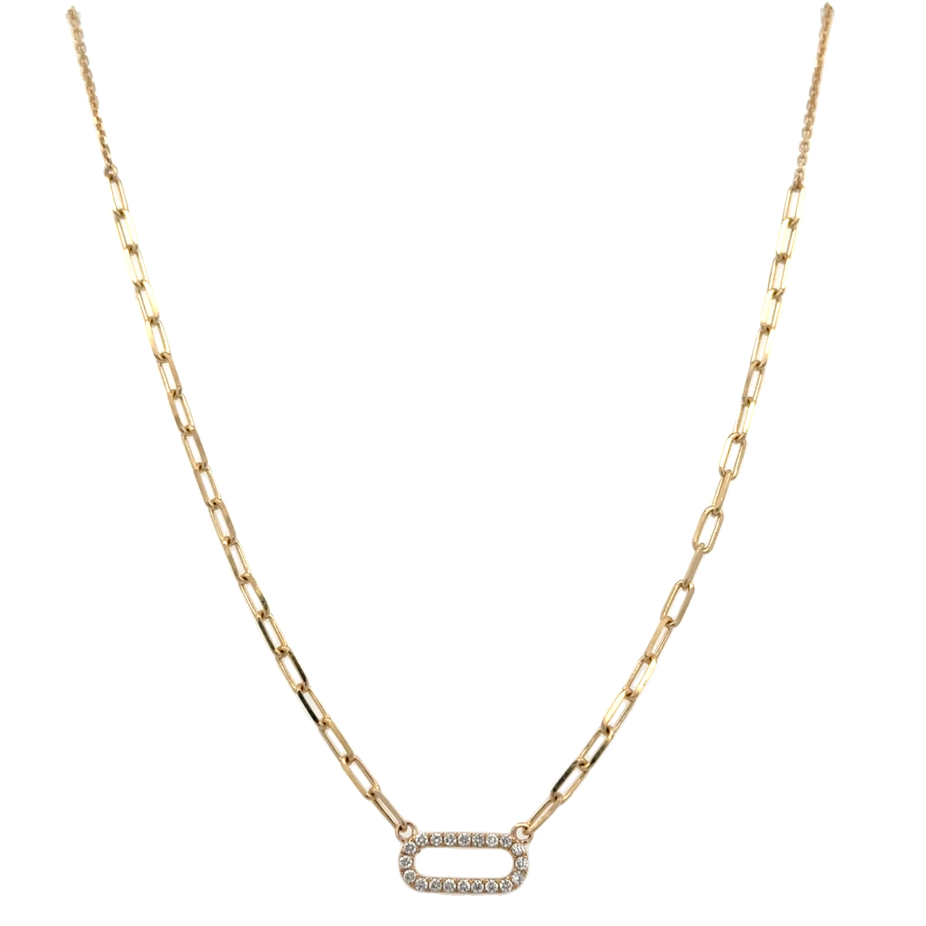 Openwork Diamond Necklace in 14k Gold - Image 2