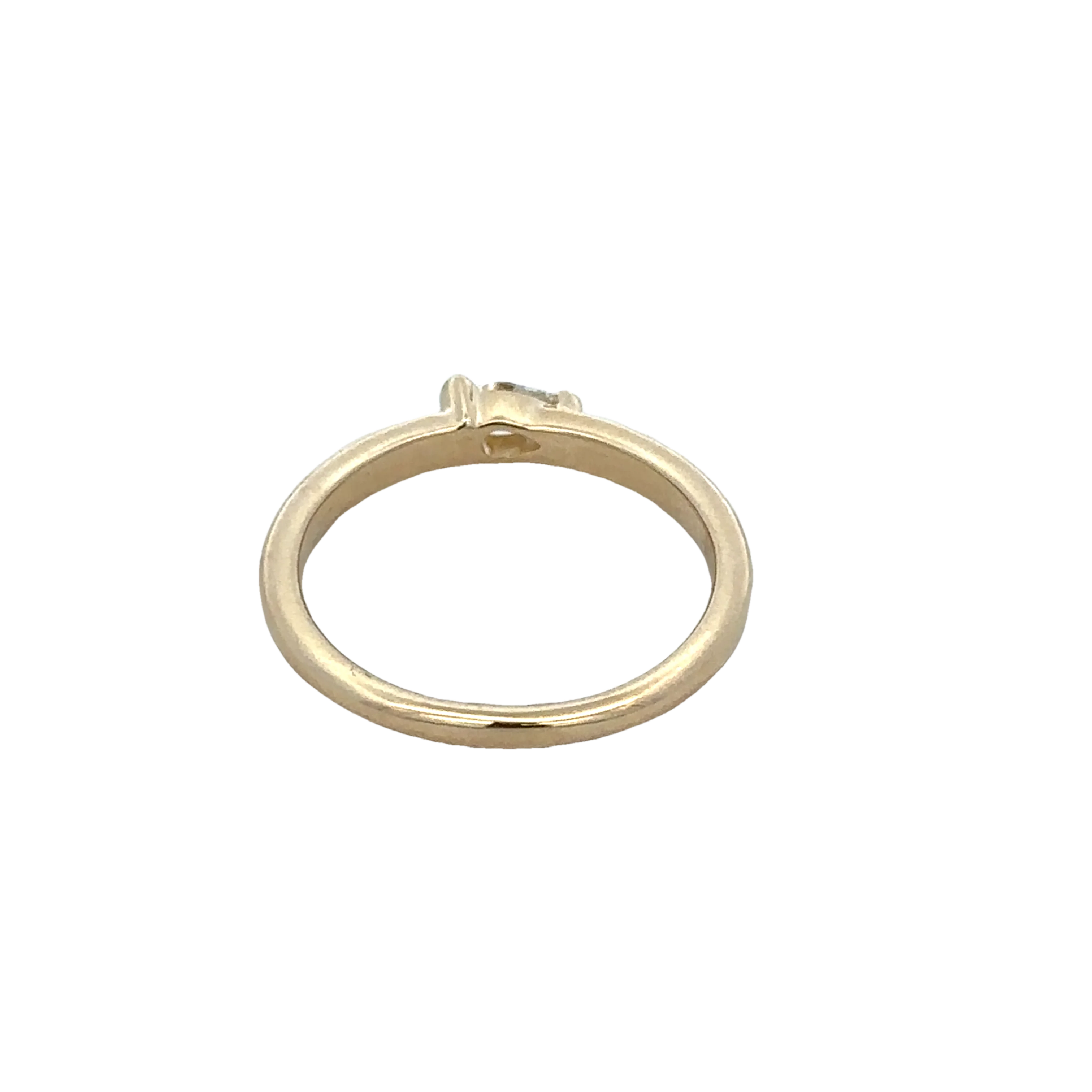 Pear Cut Diamond Band Ring in Yellow Gold - Image 3