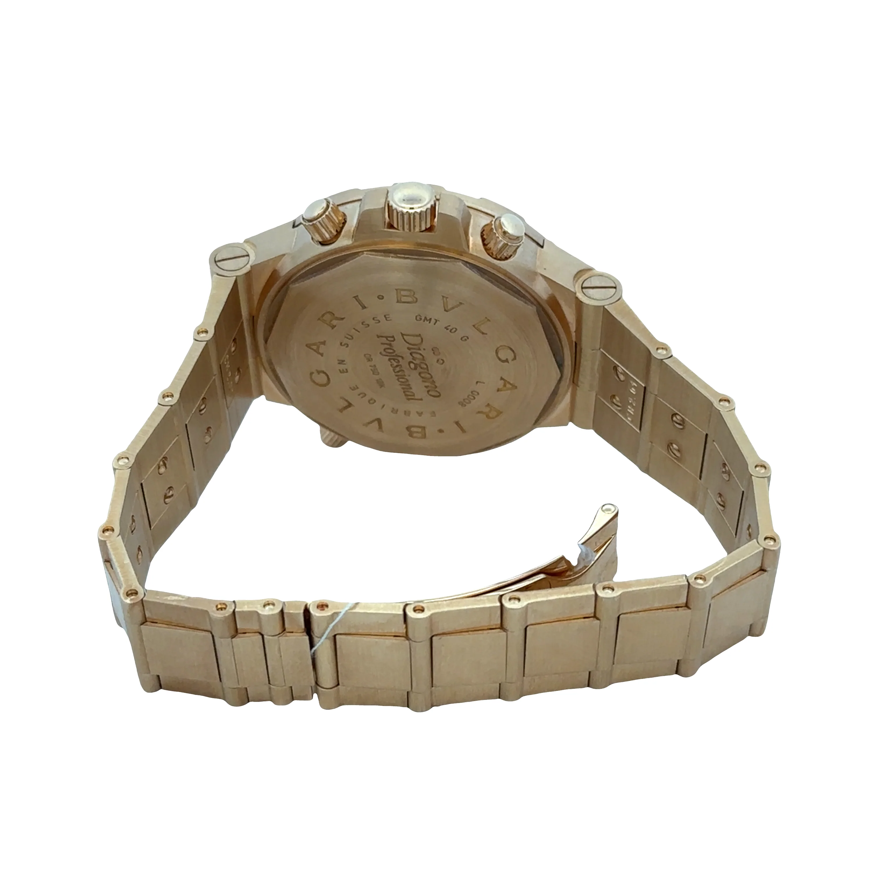 Pre-Owned Bvlgari Diagono Professional GMT 18k Yellow Gold Wristwatch – 40mm - Image 2