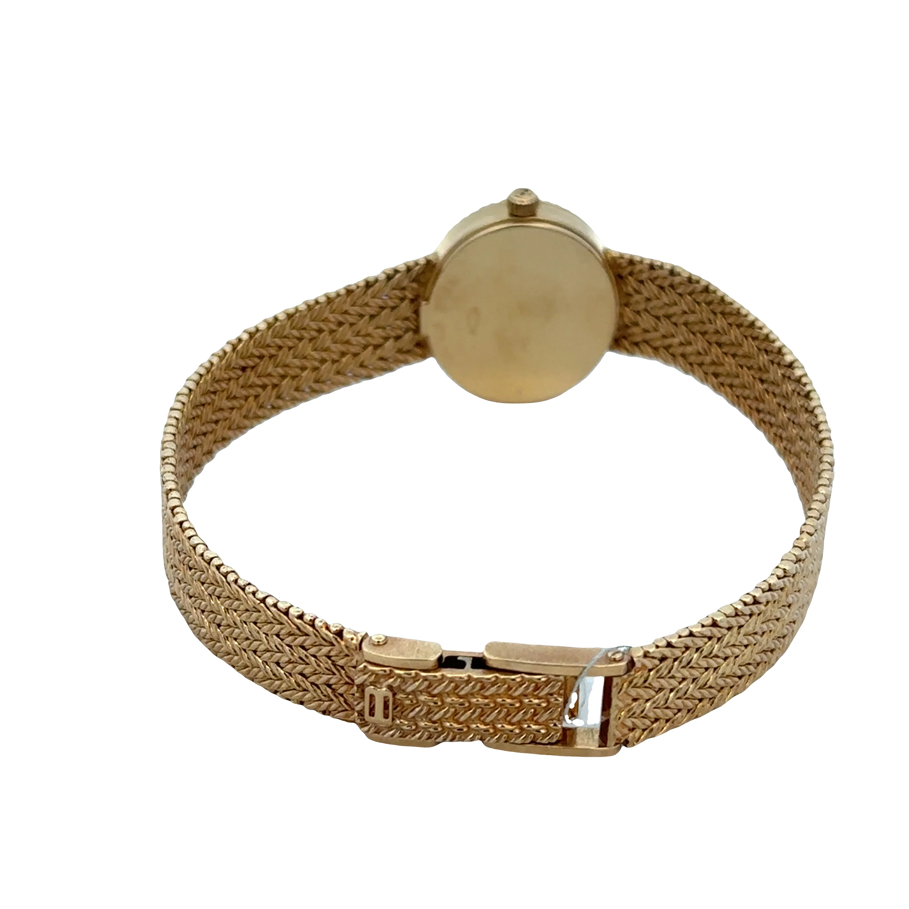 Vintage Bucherer 18k Yellow Gold Diamond & Mother of Pearl Ladies Wristwatch – Ref. 8945 5 - Image 2