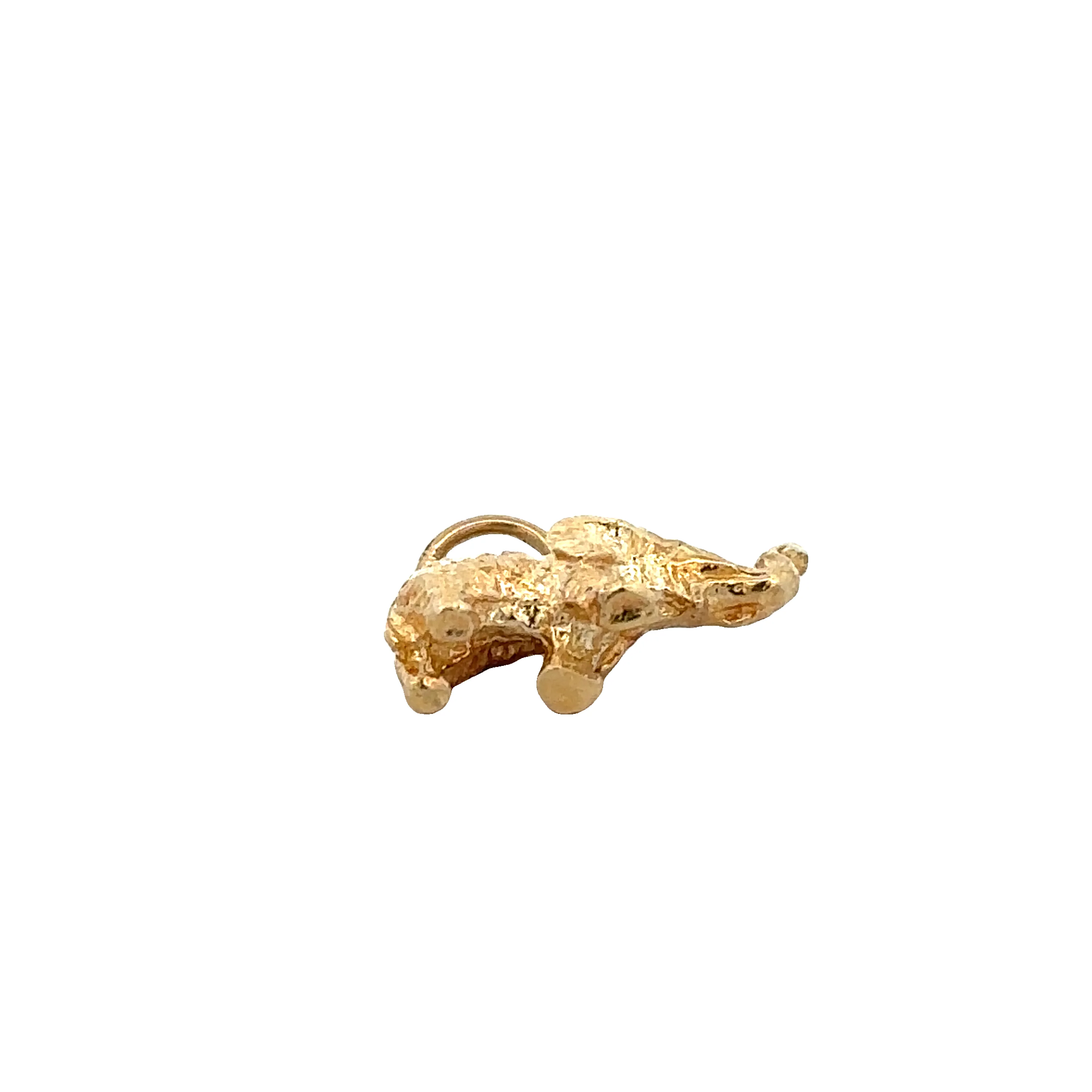 Vintage Elephant Charm in Yellow Gold - Image 3