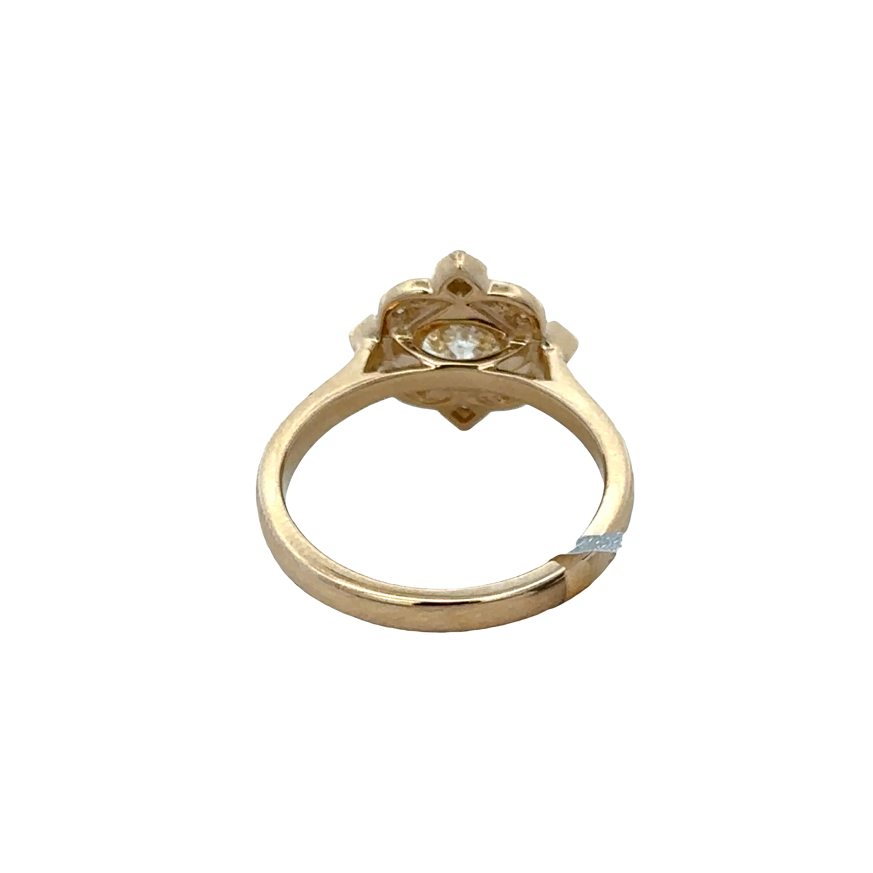 Vintage Inspired 14k Yellow Gold 1.12ct Diamond Engagement Ring – Size 6 - Image 3