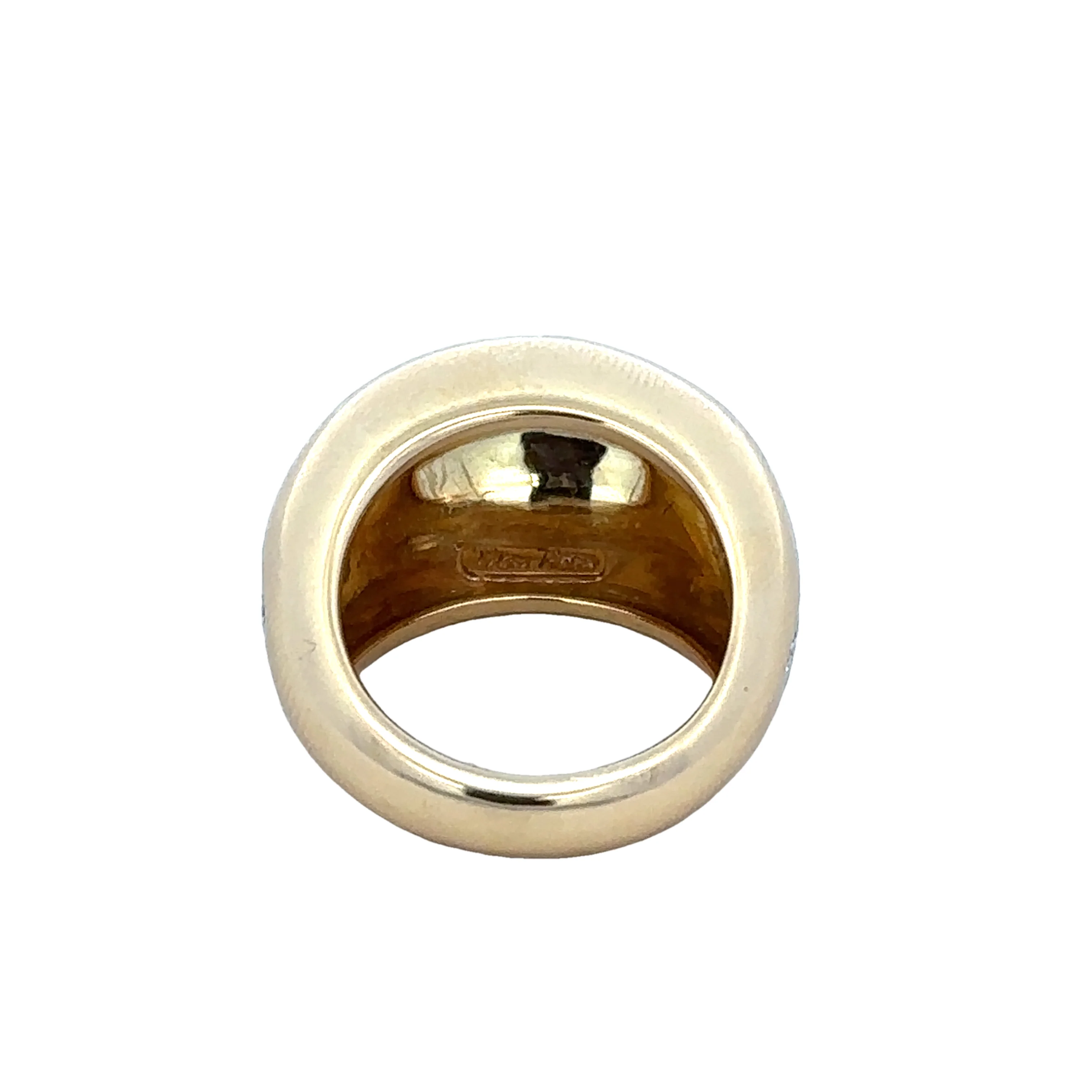 Vintage Tiffany & Co. Domed Diamond Ring in 18k Yellow Gold - Image 3